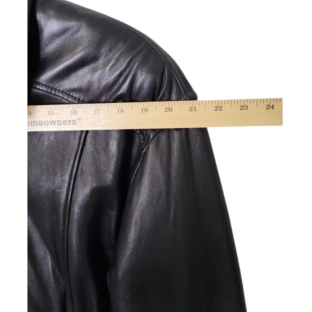 Danier Men's Coat Size S Black Leather Thinsulation - Picture 8 of 13